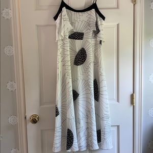 Black and white LK Bennett dress size 8